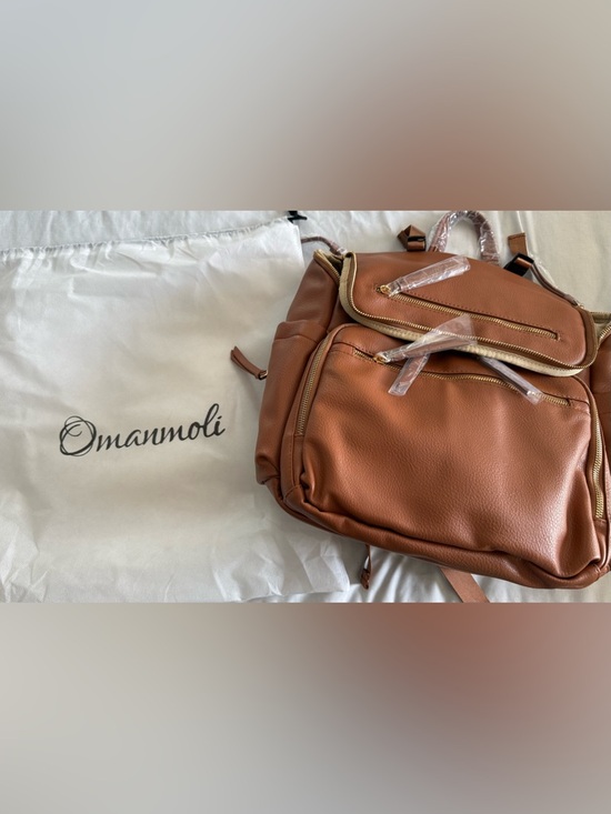 Handbags - Brown Leather Backpack - Women's Bag